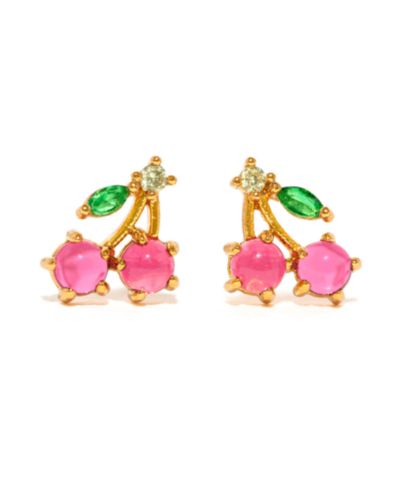 Серьги-гвоздики Girls Crew Crystal Cherry