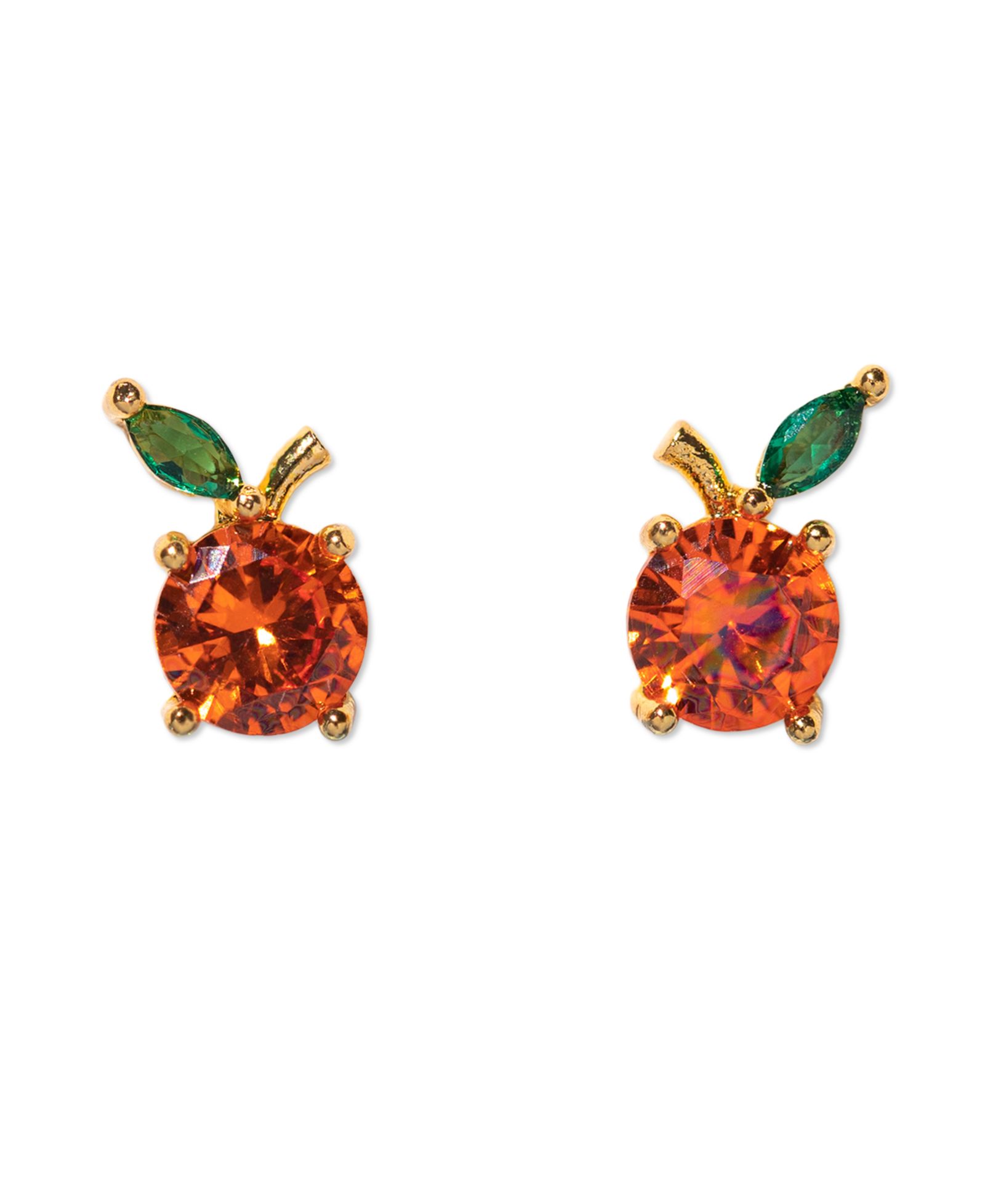 Girls Crew Crystal Orange Juice Studs