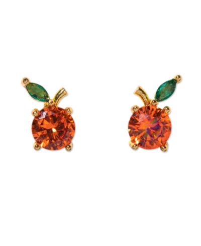 Серьги-гвоздики Girls Crew Crystal Orange Juice для девочек