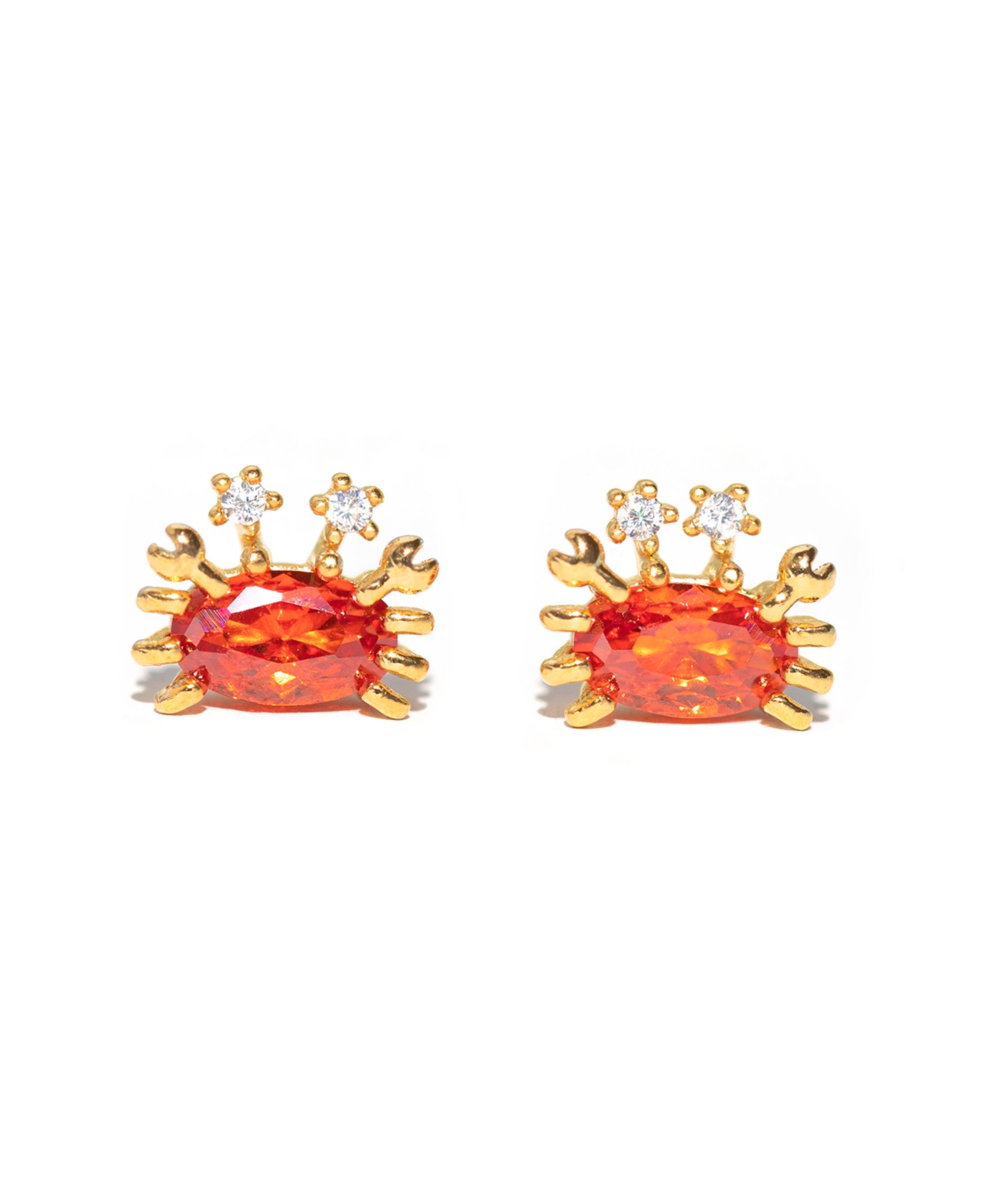 Girls Crew Crystal Cutie Crab Studs
