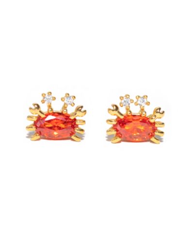 Серьги-гвоздики Girls Crew Crystal Cutie Crab