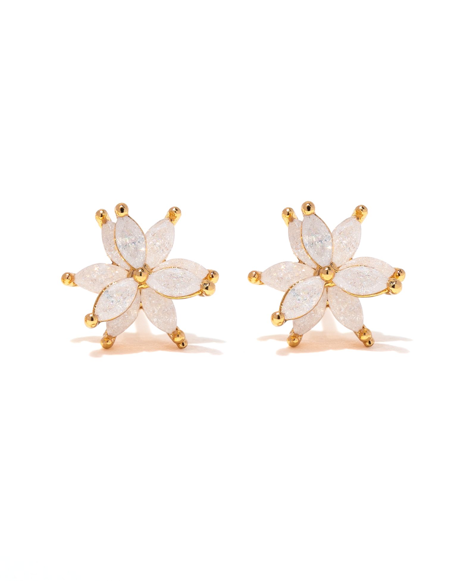 Girls Crew Crystal Fairest Floral Studs