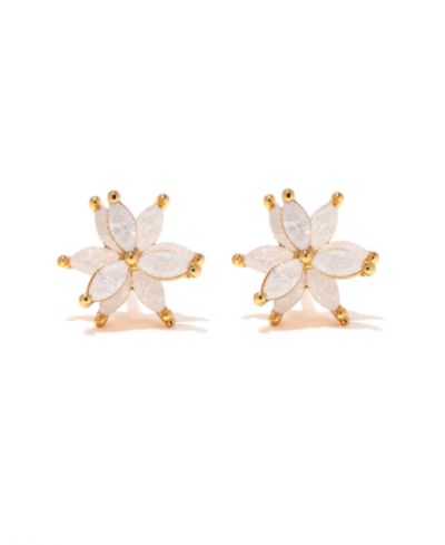 Girls Crew Crystal Fairest Floral Studs