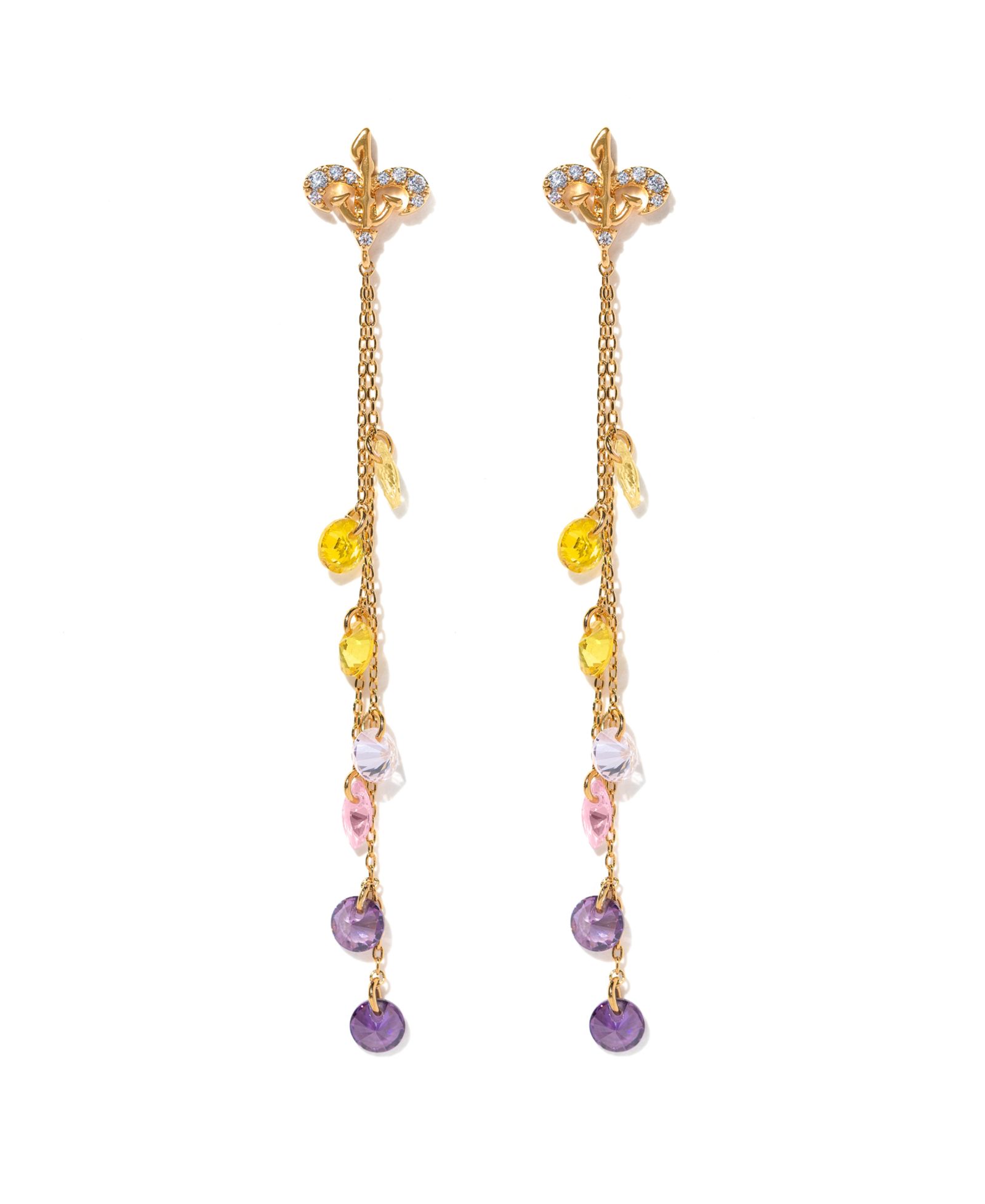 Серьги-подвески Girls Crew Crystal Multi-Color Star Wars Queen of Naboo