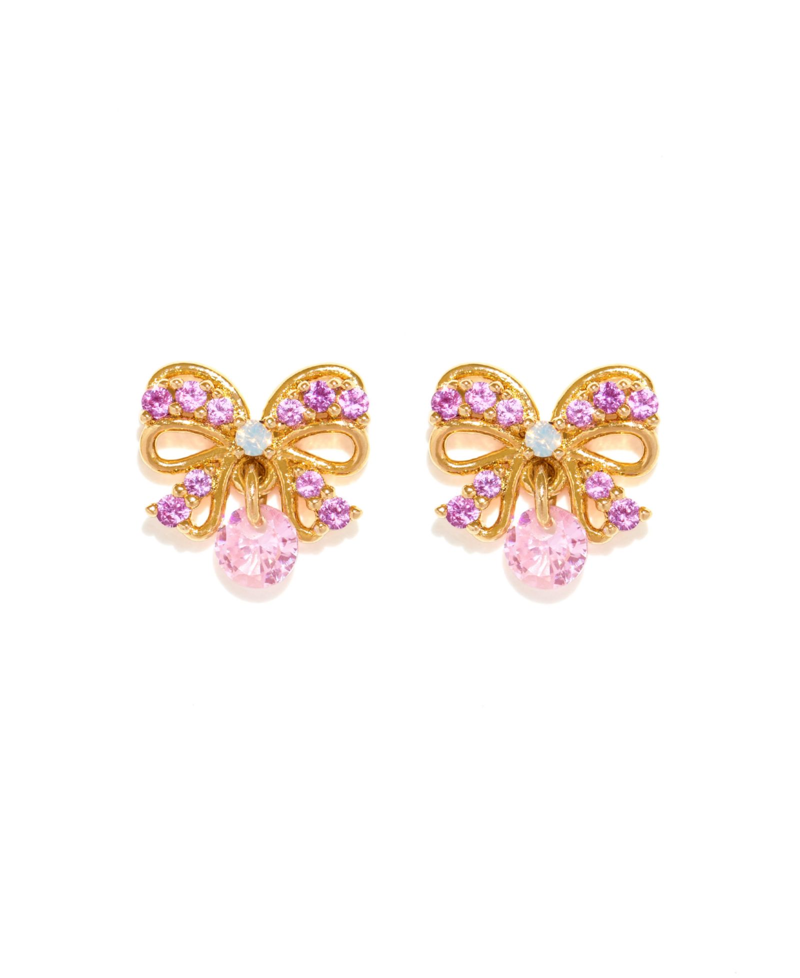 Серьги Girls Crew Crystal Love Knot Bow для девочек
