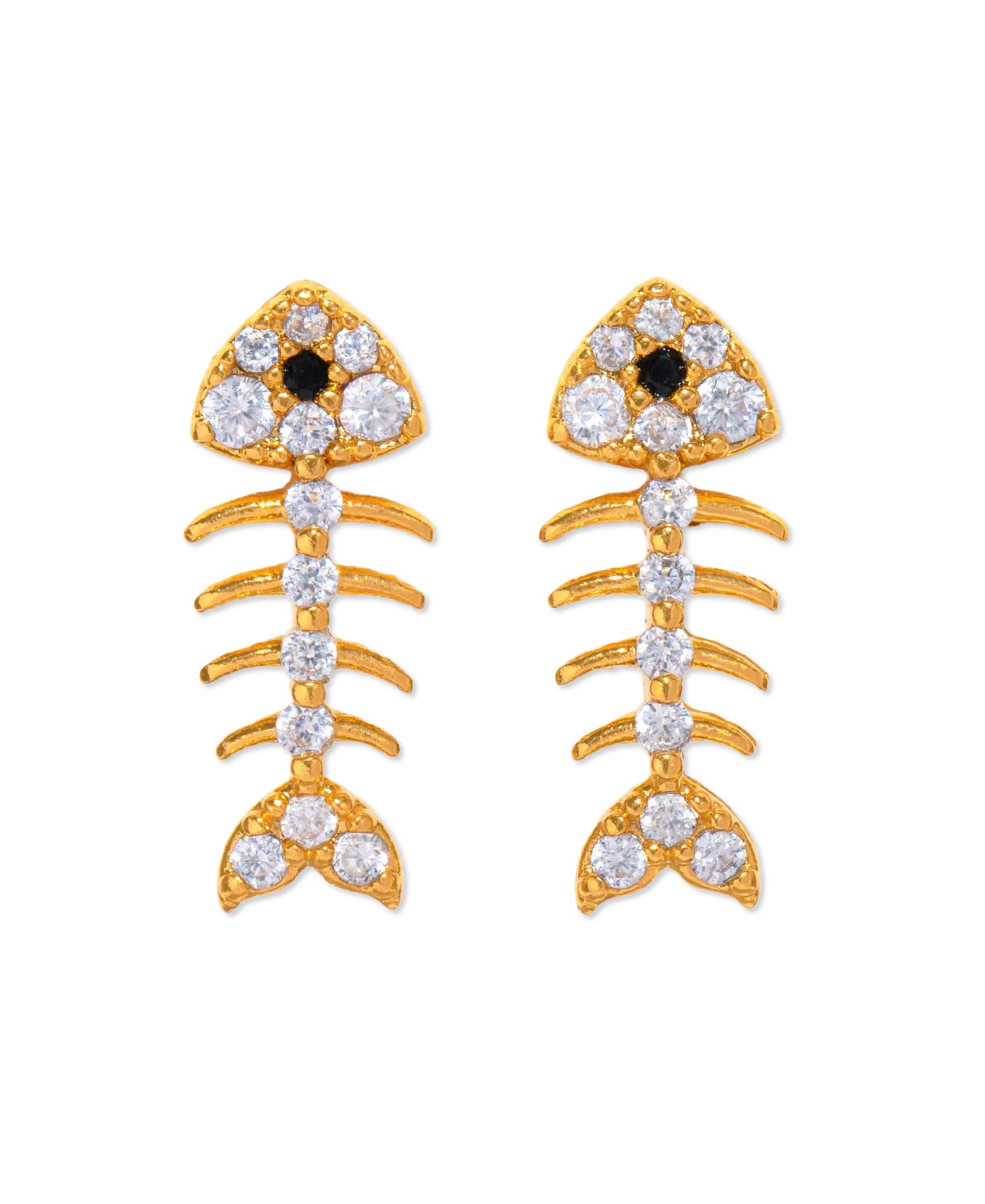 Girls Crew Crystal Bone to Pick Earrings