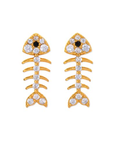 Girls Crew серьги Girls Crew Crystal Bone to Pick