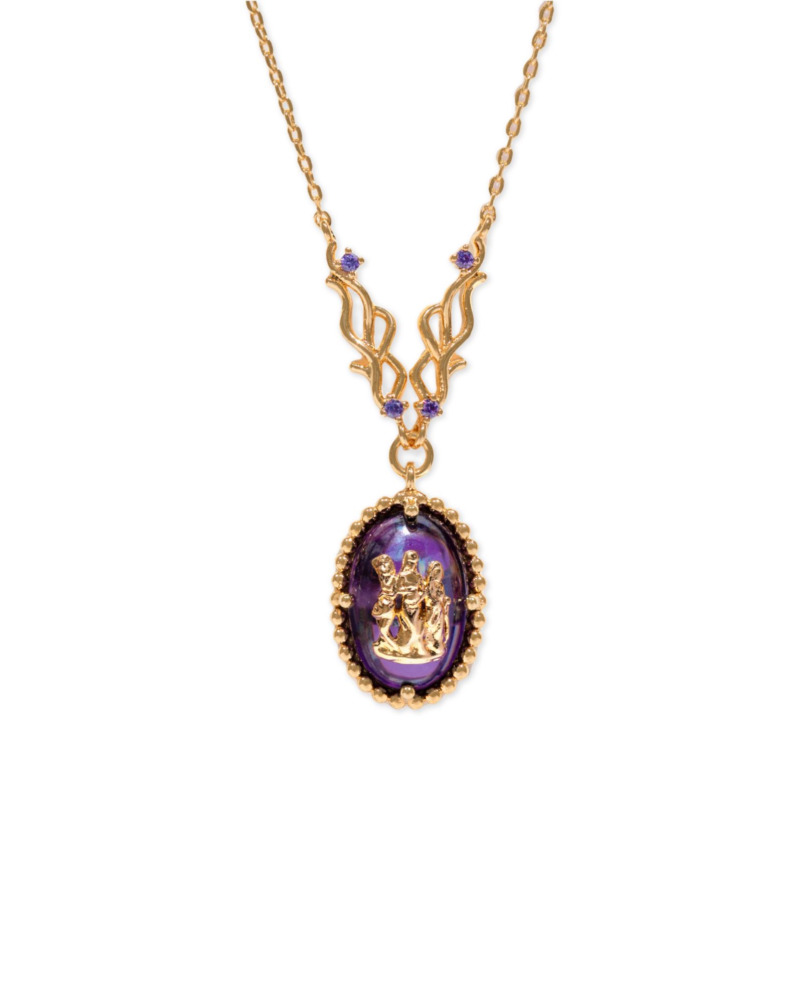 Girls Crew Marvel Studios Agatha Crystal Pendant Necklace