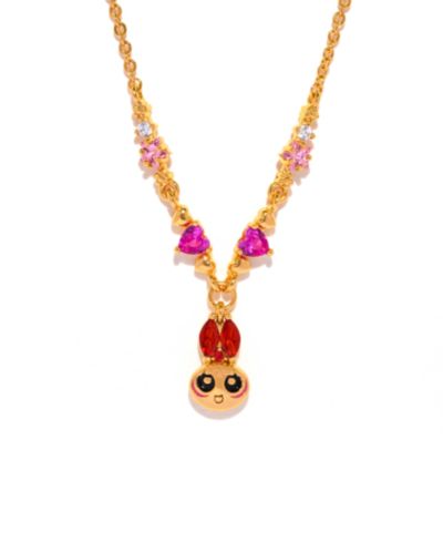 Girls Crew Crystal The Powerpuff Girls Blossom Necklace