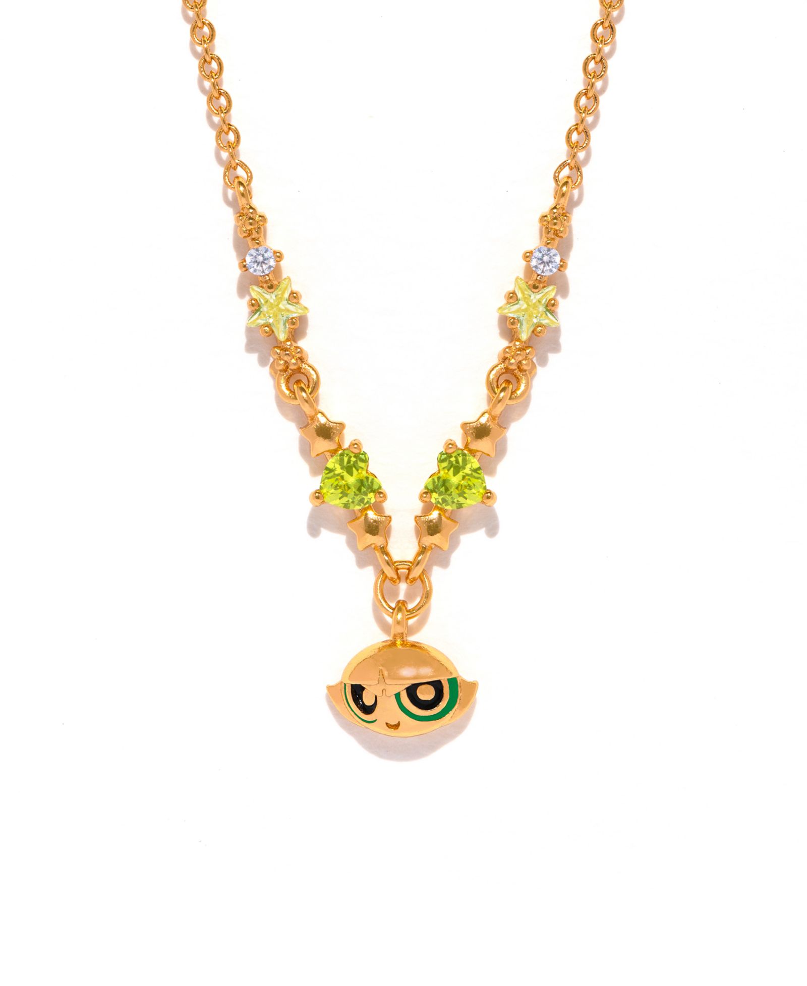 Girls Crew ожерелье Buttercup из коллекции The Powerpuff Girls с кристаллами