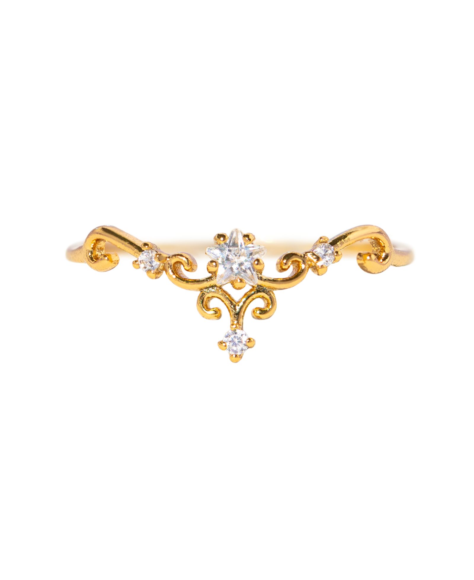Girls Crew Crystal Wish Granted Ring