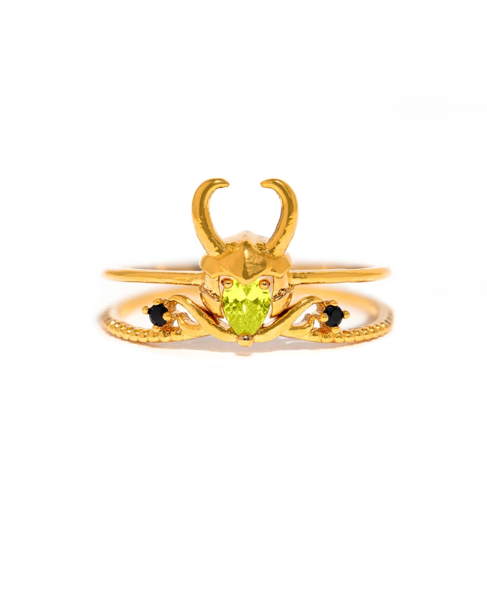 Girls Crew Crystal Marvel Studios Loki God of Stories Ring Set