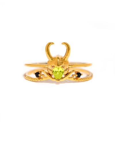 Girls Crew Crystal Marvel Studios Loki God of Stories Ring Set