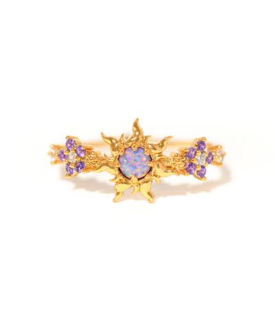 Girls Crew Disney Tangled Corona's Crest Sun Crystal Ring