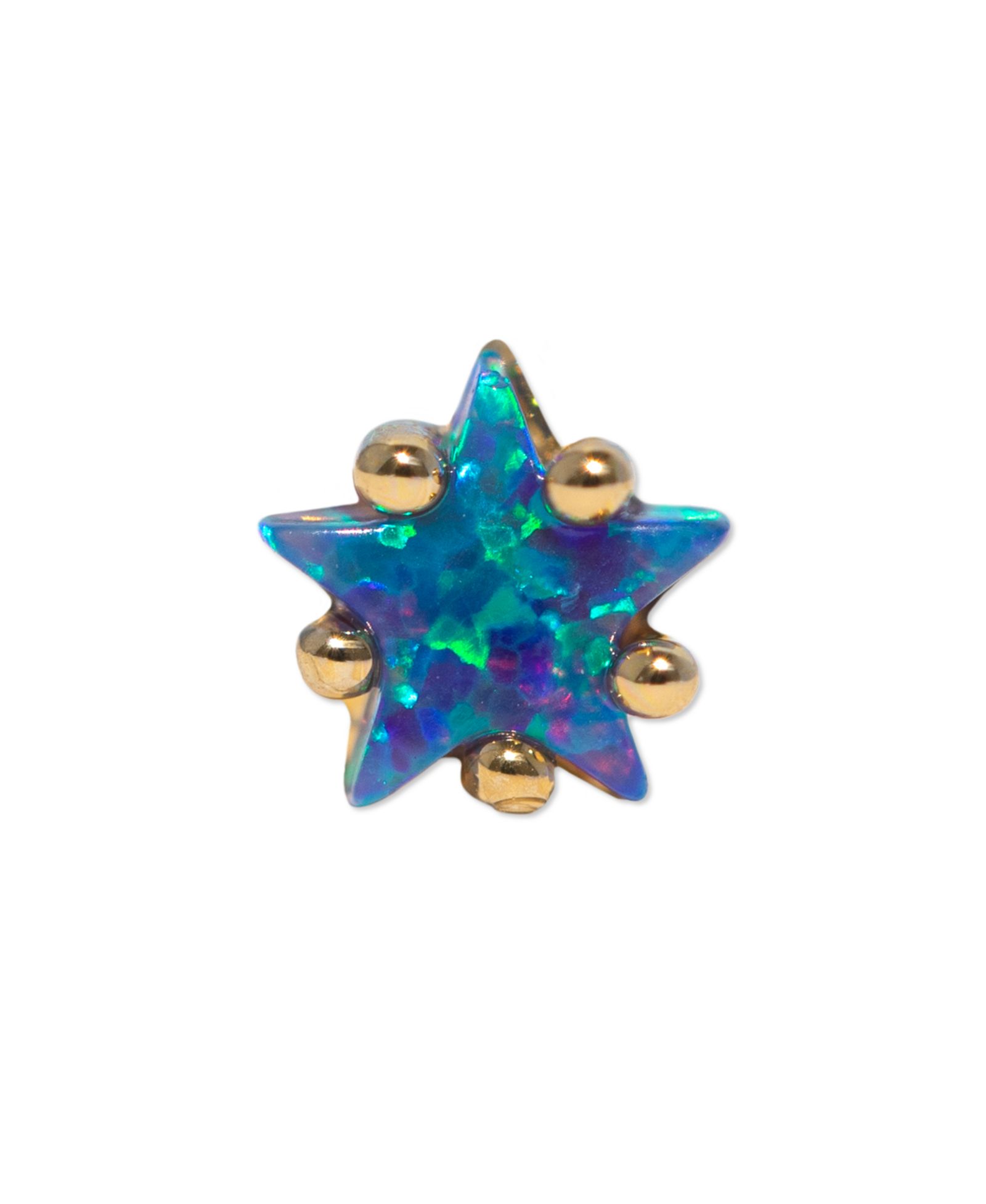 Серьга Girls Crew Blue Opal Star Crystal Piercing Style