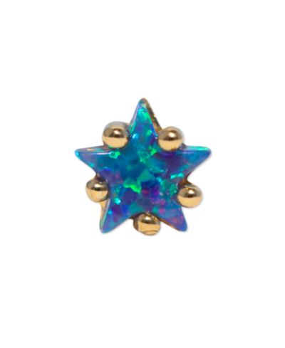 Серьга Girls Crew Blue Opal Star Crystal Piercing Style
