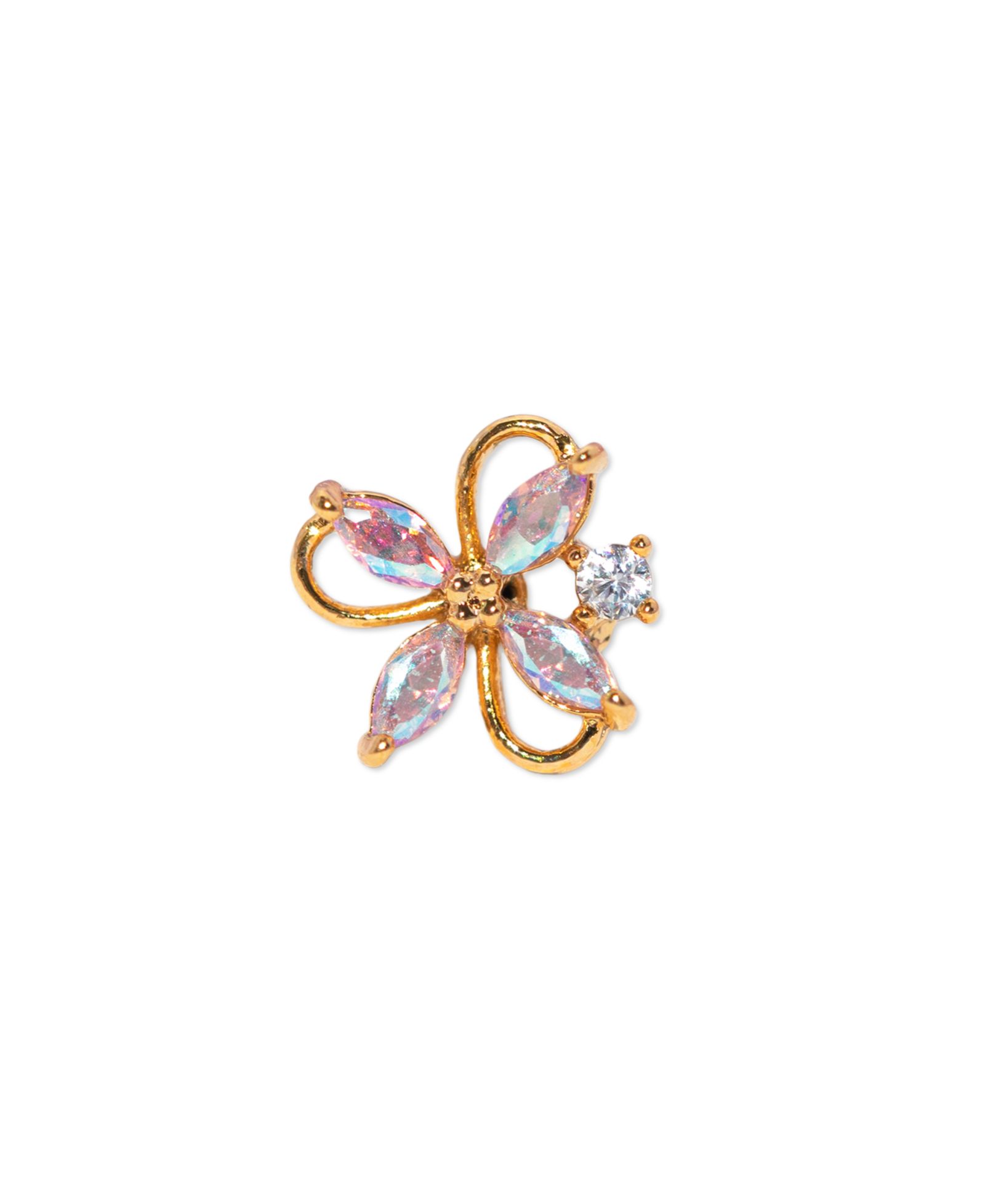 Серьги Girls Crew Crystal Gardenia в стиле пирсинга для девочек