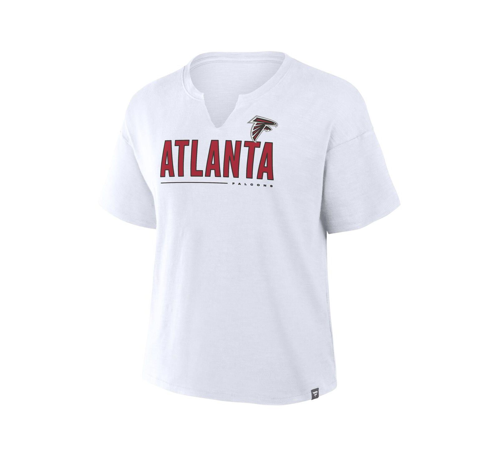 Женская футболка Fanatics White Atlanta Falcons Redzone Slub Boxy