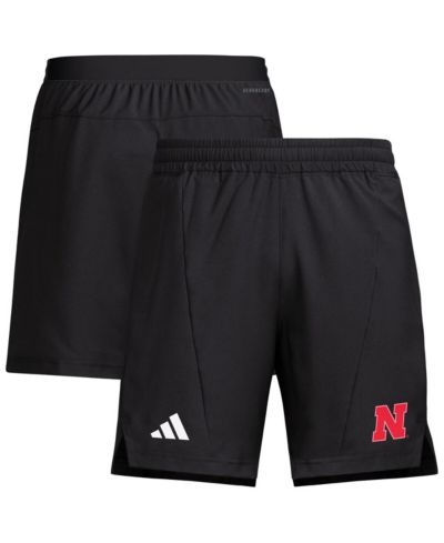 Шорты для тренировок adidas, Nebraska Huskers, черный, мужские