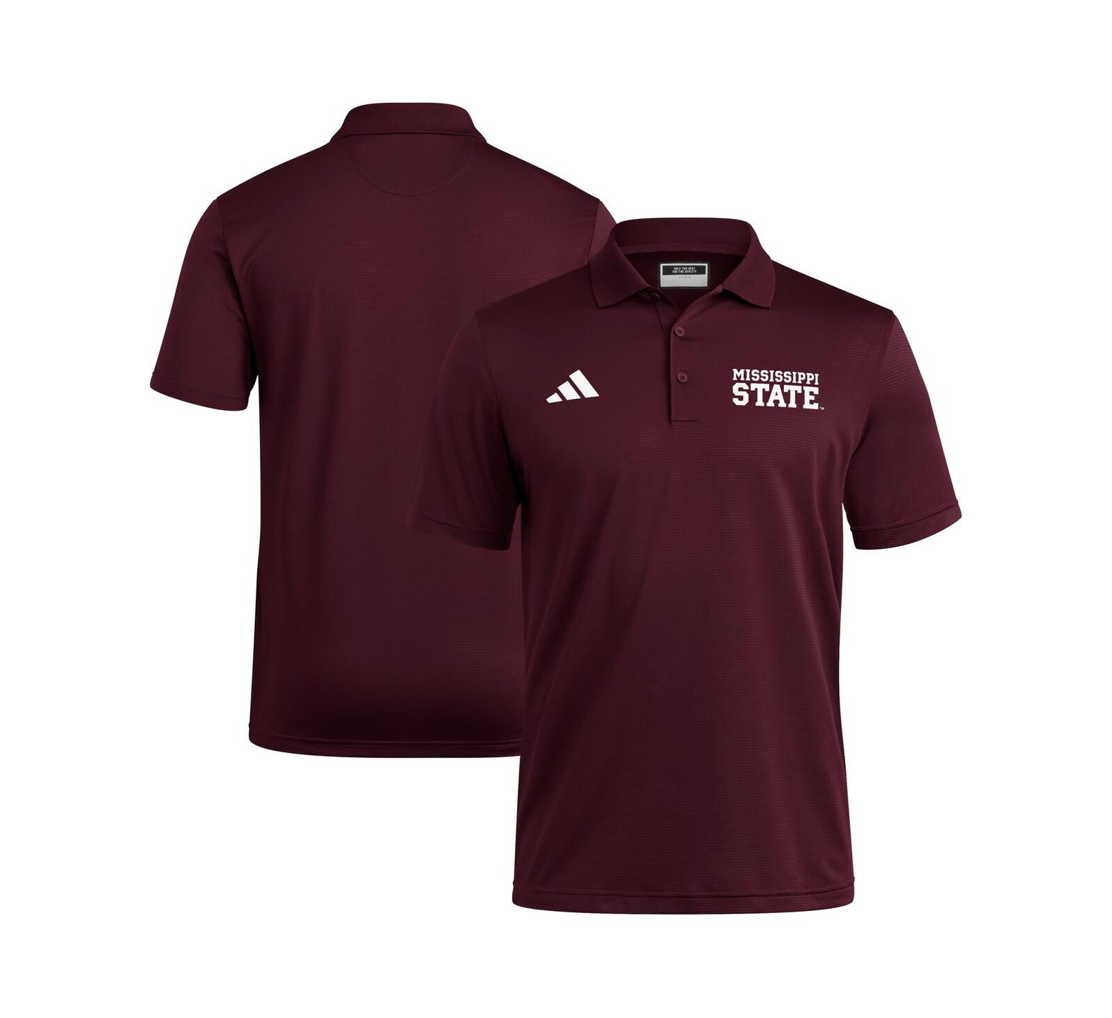 Adidas Men's Maroon Mississippi State Bulldogs Ultimate 365 Ottoman Polo Shirt