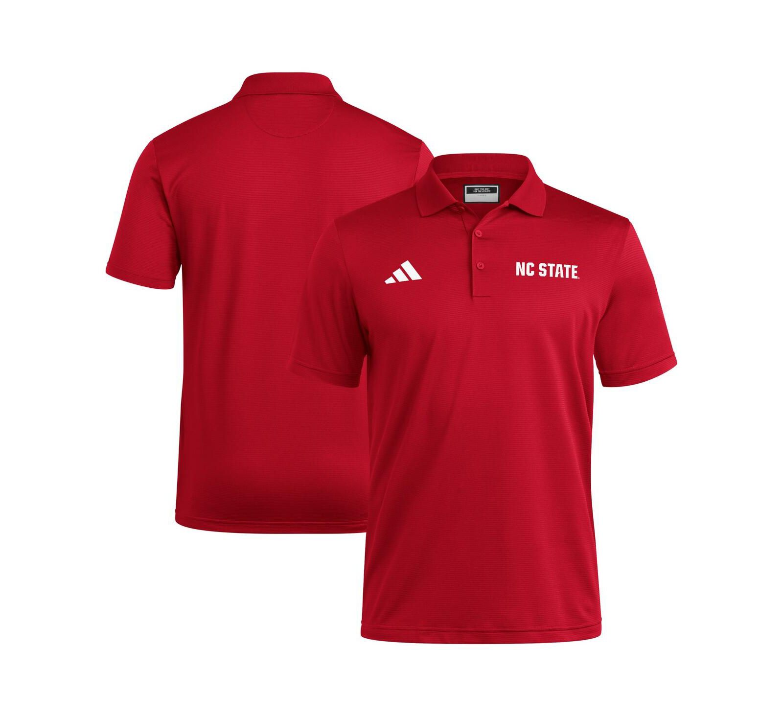 Мужская рубашка-поло Adidas Red NC State Wolfpack Ultimate 365 Ottoman