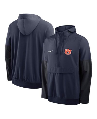 Мужская куртка-худи Nike Navy Auburn Tigers Anorak Half-Zip Hoodie Jacket