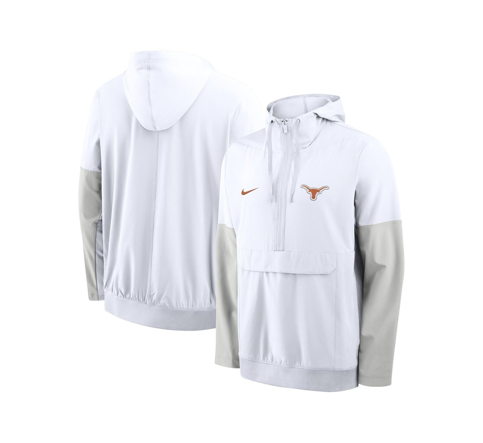 Nike Мужская куртка-худи Anorak Half-Zip White Texas Longhorns