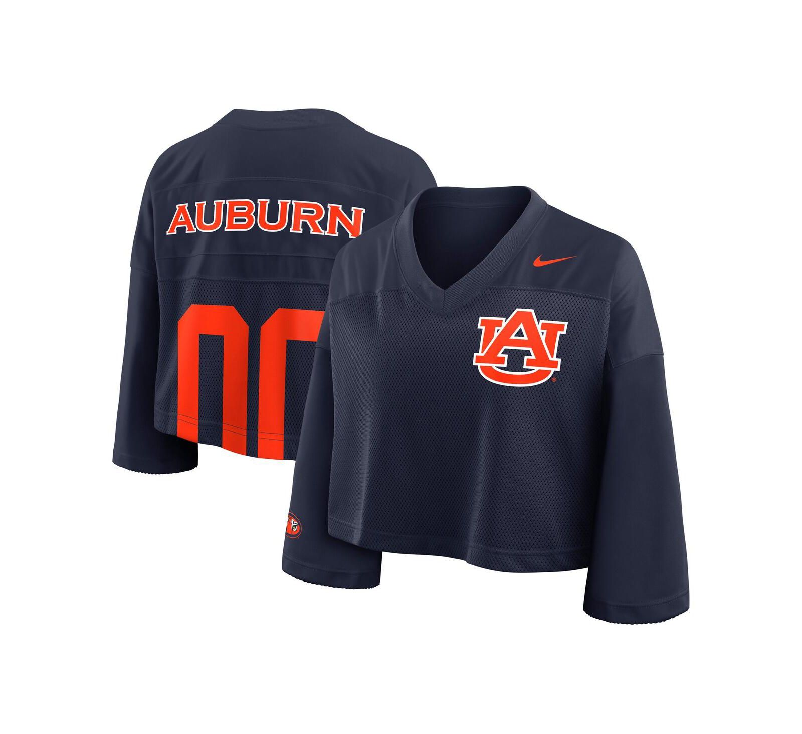 Женская джерси Nike Auburn Tigers Cropped Mesh