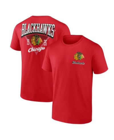 Мужская футболка Logo Athletic Red Chicago Blackhawks Never Over