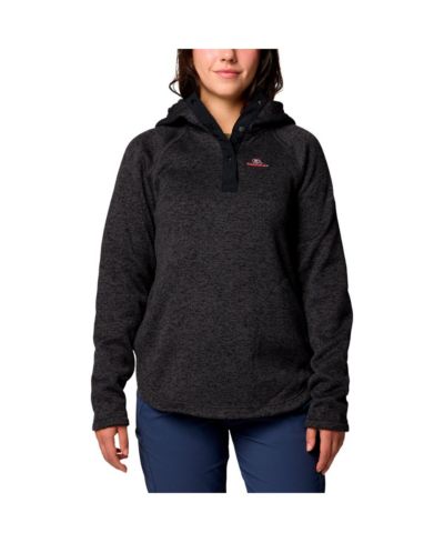 Женское худи Columbia Black Georgia Bulldogs Sweater Weather Raglan Pullover Hoodie