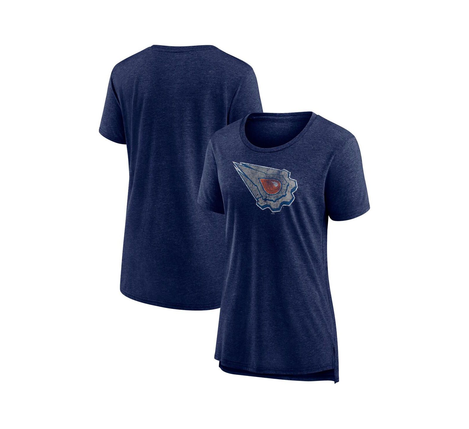 Футболка Fanatics Women's Heather Navy Edmonton Oilers Special Edition 2.0 Modern
