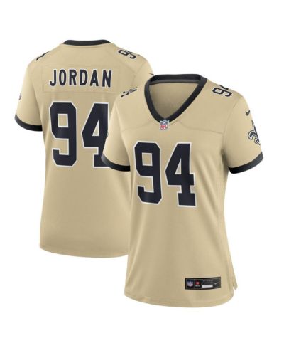 Nike Женская игровая джерси Cameron Jordan New Orleans Saints, золотая