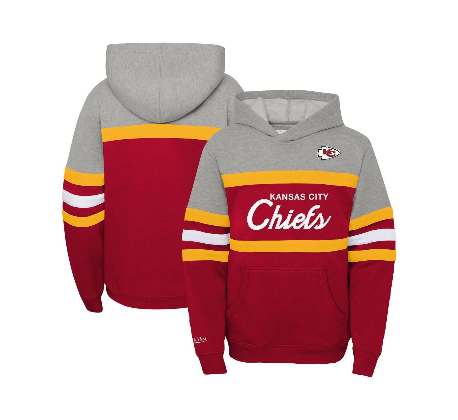 Mitchell & Ness худи для мальчиков и девочек Kansas City Chiefs, красное