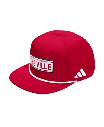 Adidas Мужская и Женская кепка Louisville Cardinals Locker Room Rope регулируемая красная