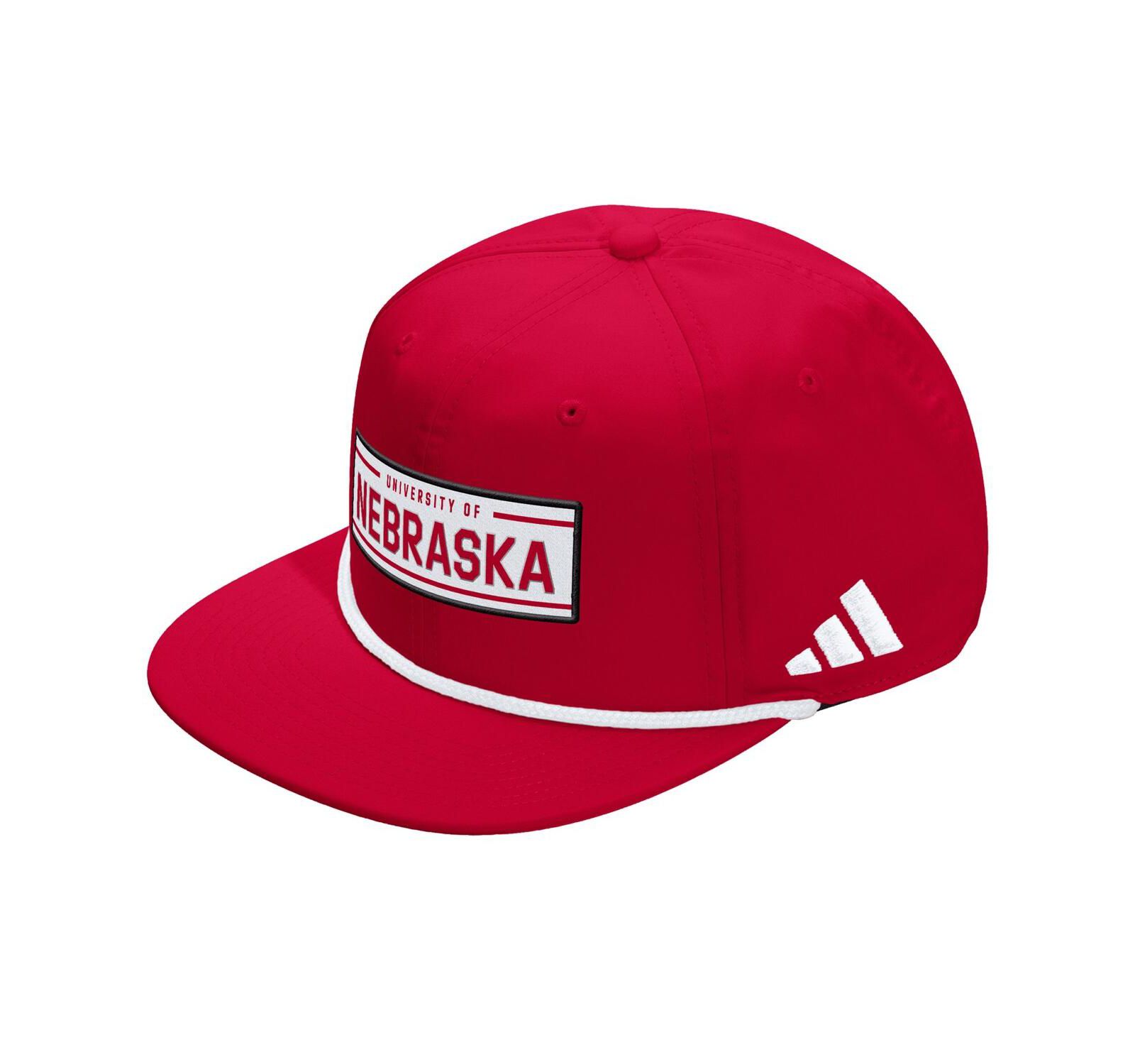 Adidas Men's and Women's Scarlet Nebraska Huskers Locker Room Rope Adjustable Hat