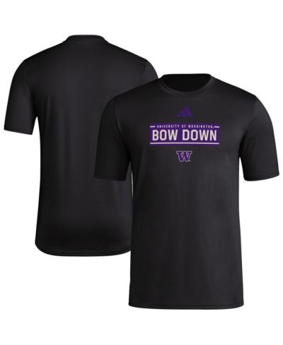 Мужская футболка adidas Black Washington Huskies Locker Slogan