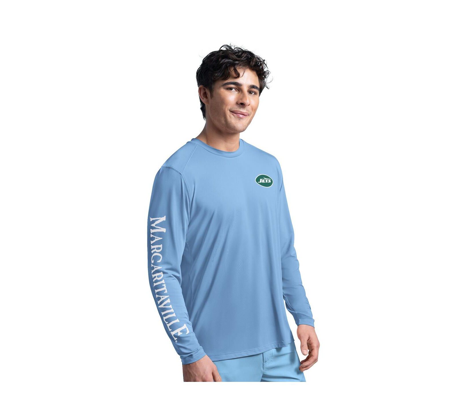 Мужская футболка Margaritaville New York Jets Rock Harbor Long Sleeve Rashguard