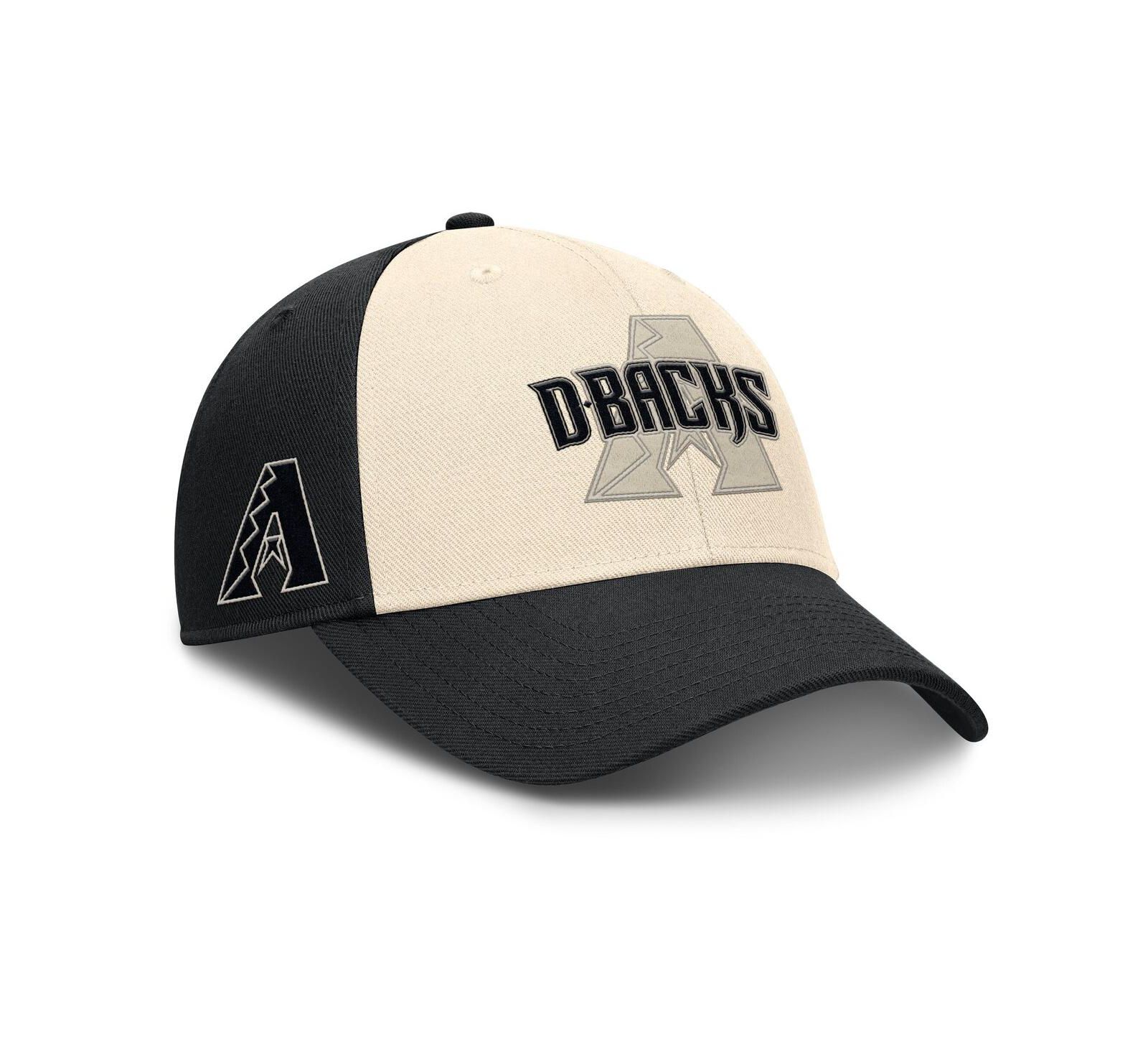 Nike Мужская кепка Arizona Diamondbacks Statement Club Performance, черный/натуральный