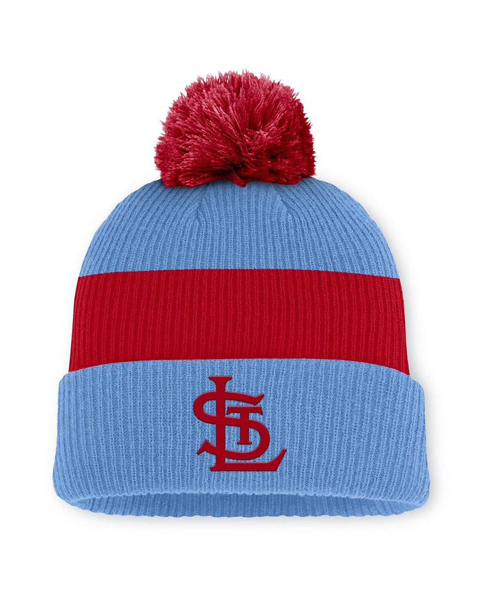 Nike Мужская вязаная шапка с помпоном St. Louis Cardinals Cooperstown Collection Light Blue/Red