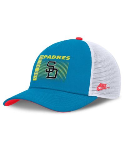 Nike Men's Teal San Diego Padres Neon 90s Rise Structured Performance Adjustable Trucker Hat