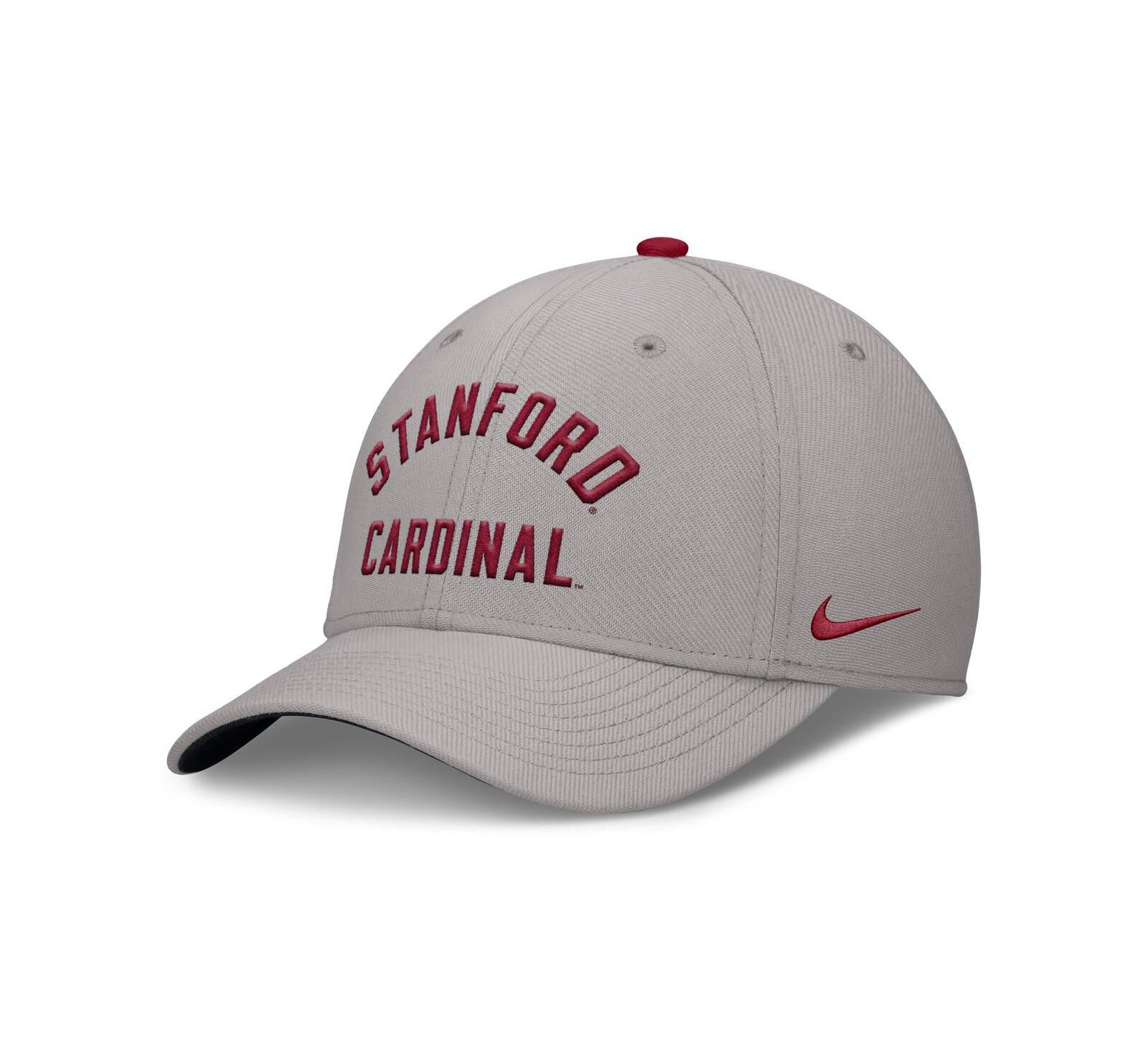 Nike Мужская кепка Stanford Cardinal Rise Prep Performance Flex, серая