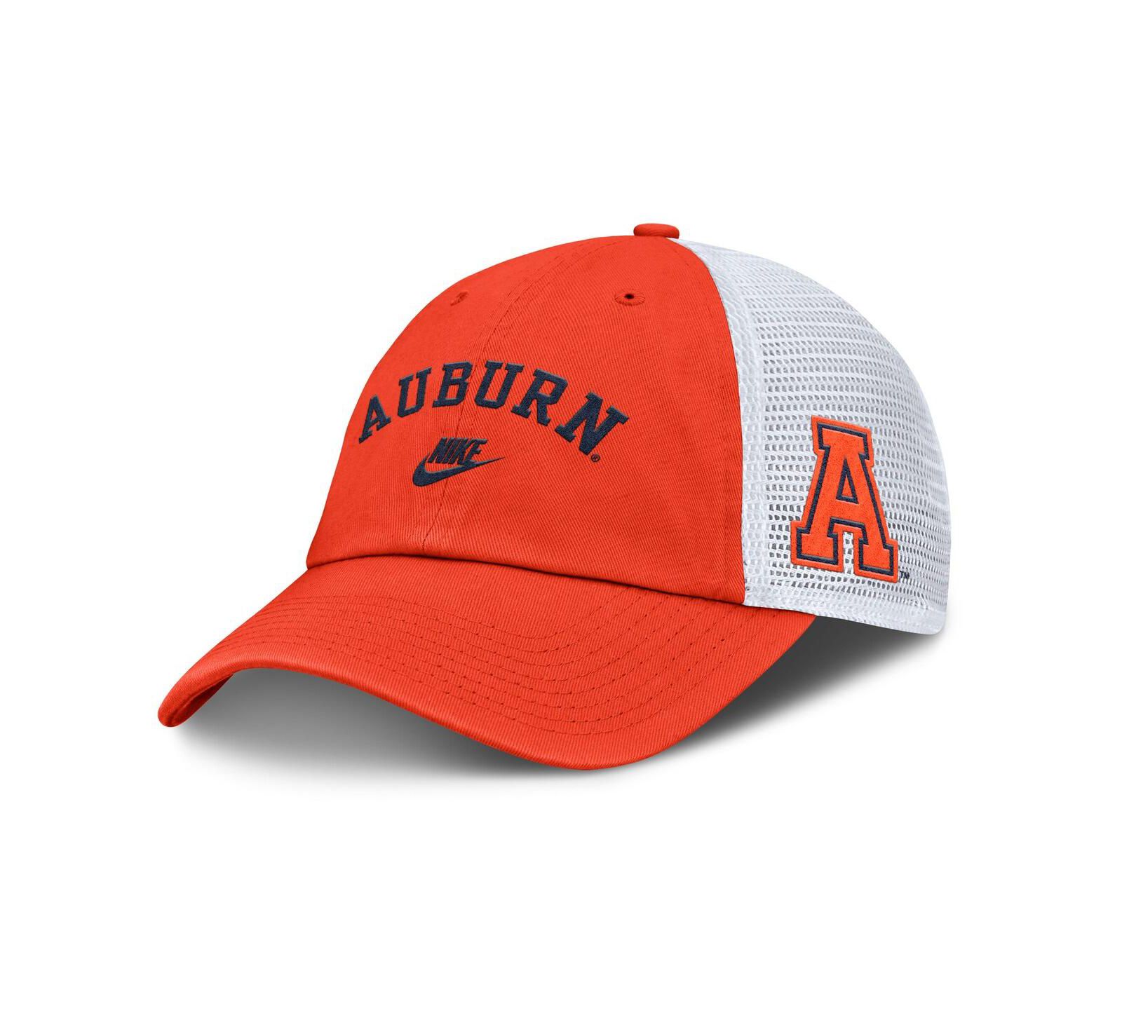 Мужская кепка Nike Auburn Tigers 2025 Sideline Campus Pro Local Snapback, оранжево-белая