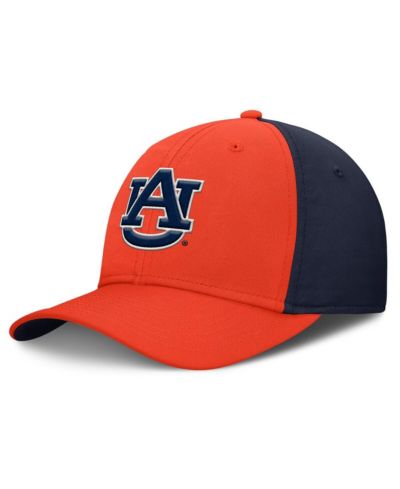 Кепка Nike Men's Orange/Navy Auburn Tigers 2025 Sideline Rise Local Dri-FIT Flex
