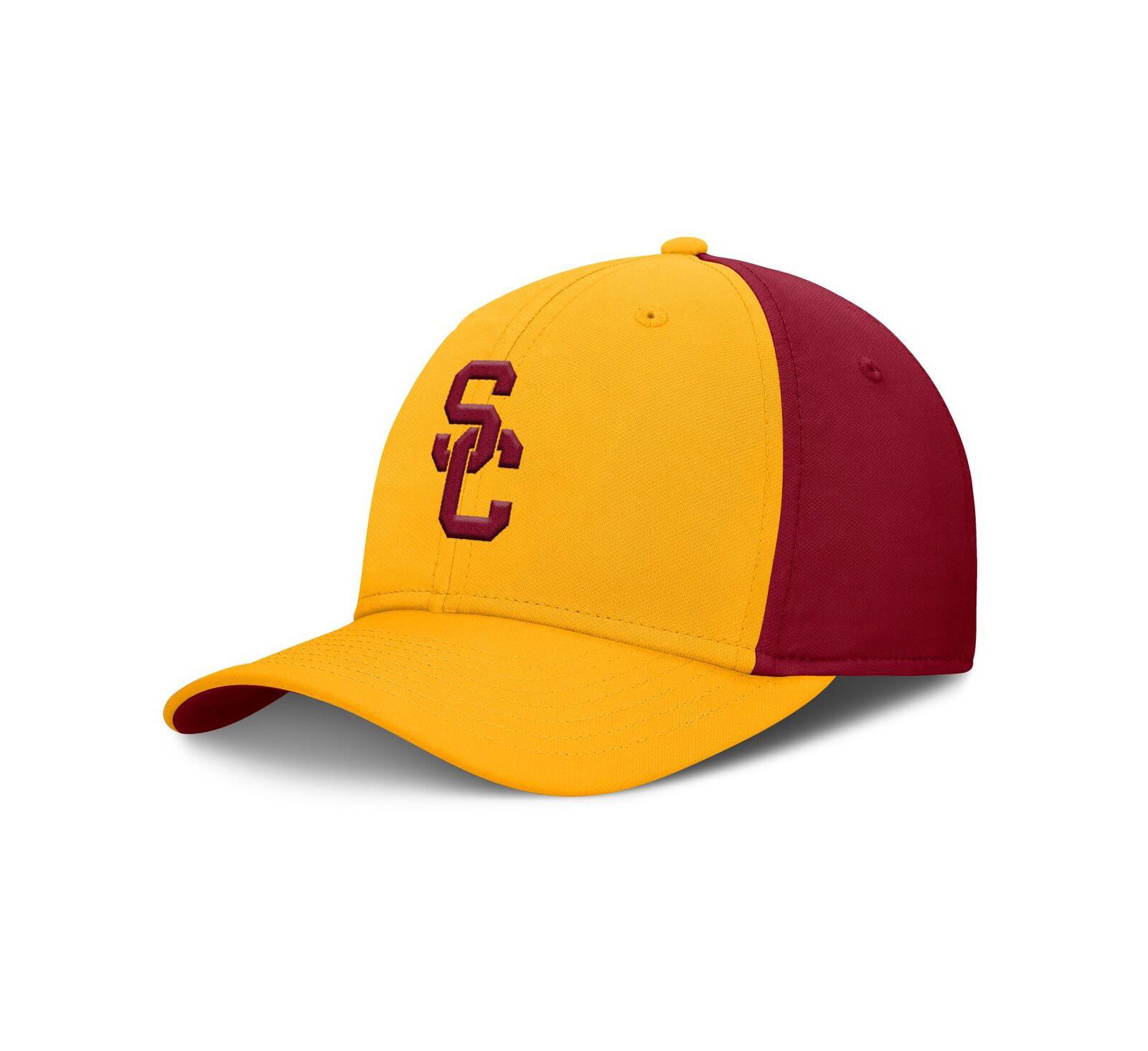 Nike Men's Gold/Cardinal USC Trojans 2025 Sideline Rise Local Performance Flex Hat