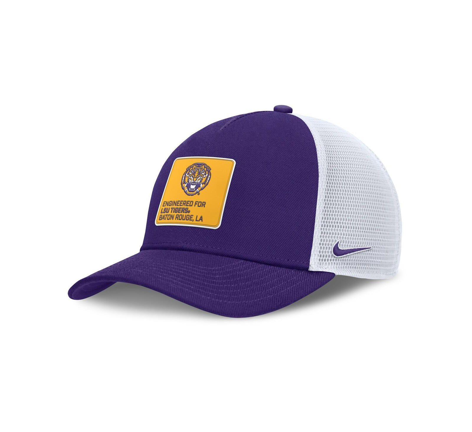 Nike Men's Purple/White LSU Tigers 2025 On-Field Rise Engineered Trucker Adjustable Hat