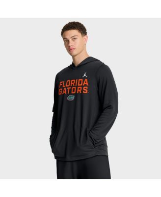 Мужское худи-футболка Jordan Florida Gators 2025 Sideline Performance с длинным рукавом, цвет Black