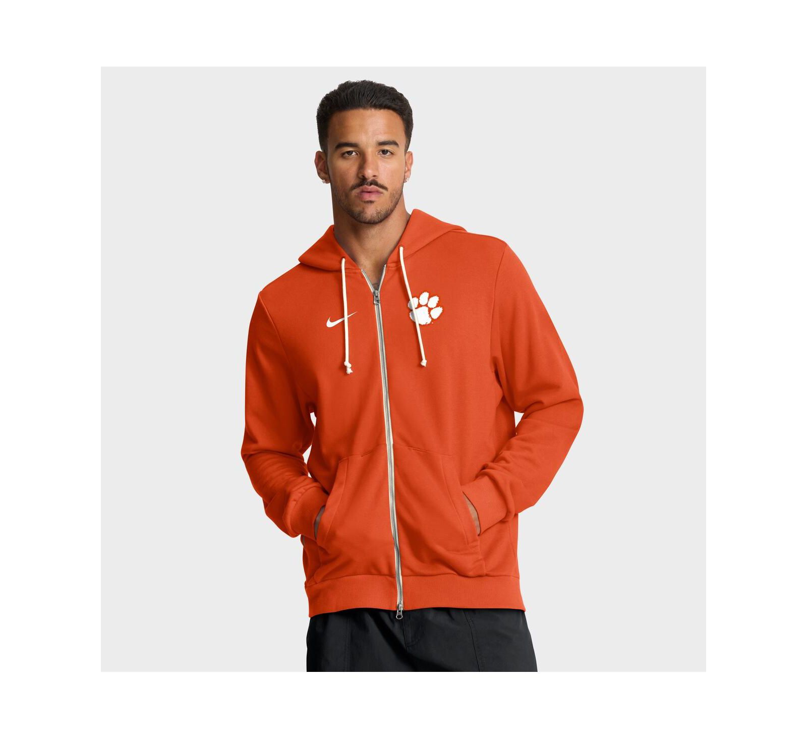 Nike Men's Orange Clemson Tigers 2025 Sideline Standard Issue Dri-FIT Full-Zip Hoodie
