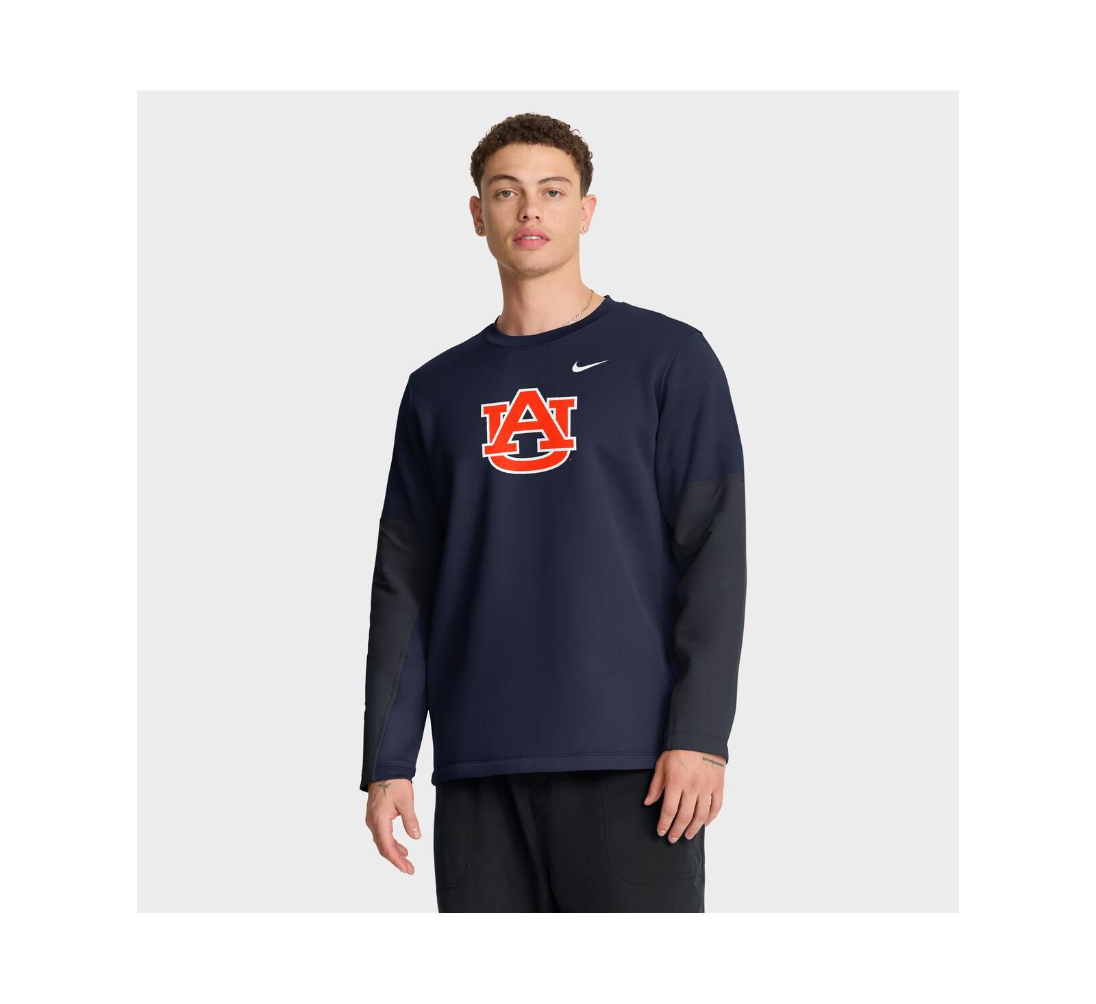 Nike Men's Navy Auburn Tigers 2025 Sideline Coach Dri-FIT Long Sleeve T-Shirt