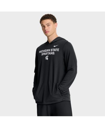 Мужская футболка Nike Michigan State Spartans 2025 Sideline Performance с длинным рукавом