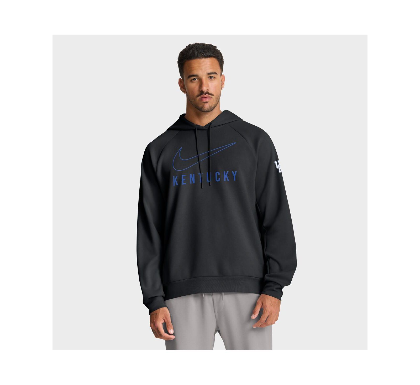 Nike Men's Black Kentucky Wildcats Premium Raglan Performance Pullover Hoodie